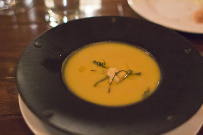 Sweet dumpling squash soup