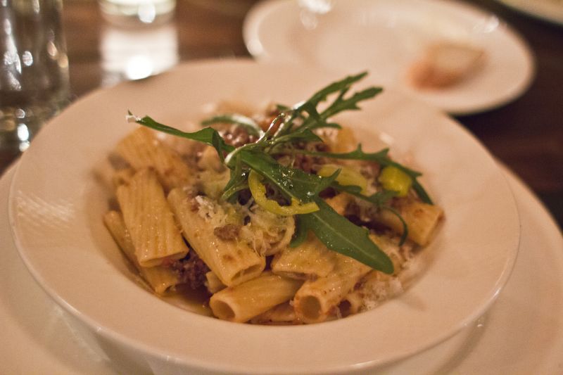 Goat Bolognese with rigatoni