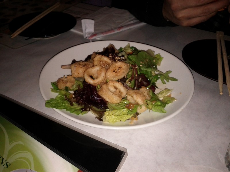 crispy calimari salad 