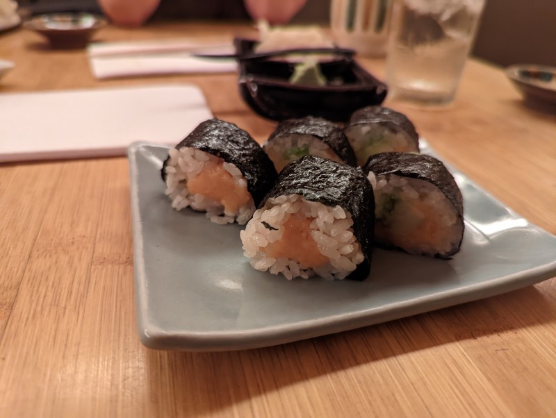 Salmon Avocado Cut up Roll