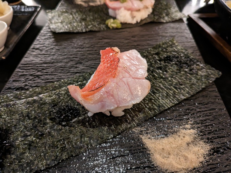 Golden Eye Snapper Temaki