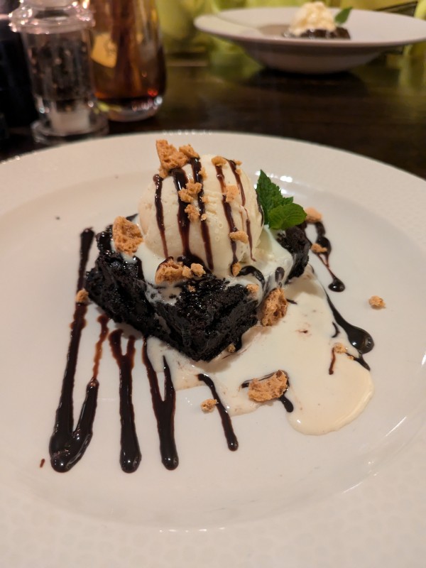 Home-baked Valrhona Chocolate Brownie