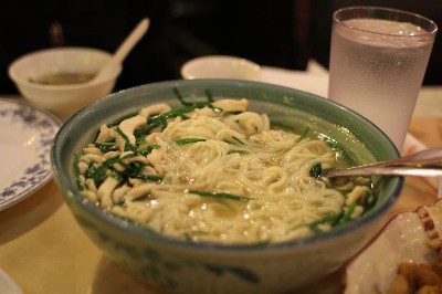 Chive and Chicken Noodle Soup