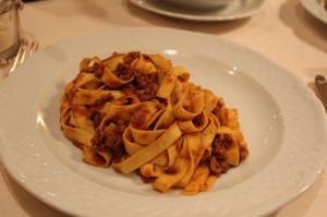 Tagliatelle al ragu tradizionale di carne