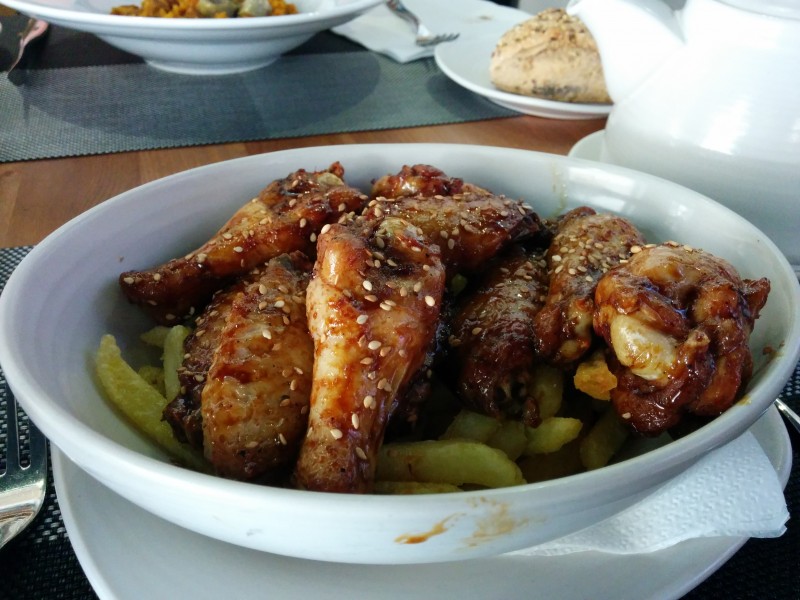 Chicken Wings with Soya and Honey Sauce