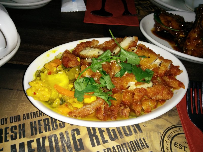 Crispy Chicken with Mango 