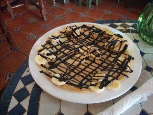 Banana and Chocolate Crepe
