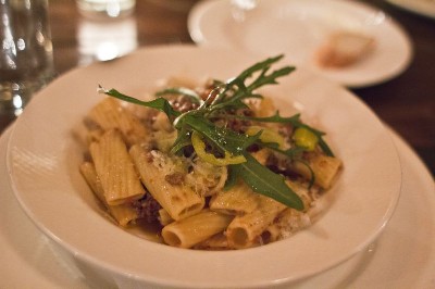 Goat Bolognese with rigatoni