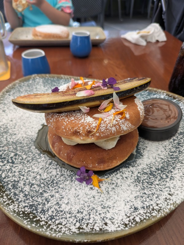 Caramelised Banana & Nutella Pancake