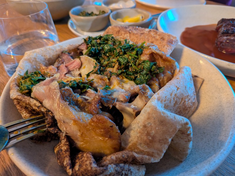 Lamb neck shawarma