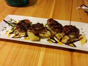 mini beef burger with Pedro Ximenez sauce