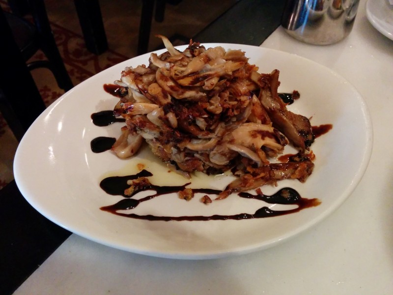 Grilled Mushrooms with Fried Onion