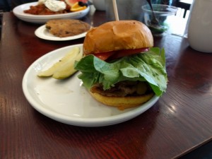 Grilled Marin Sun Farms Burger
