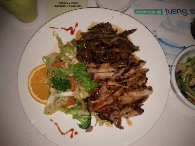Chicken and Beef Teriyaki Combo