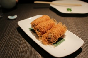 Sweet potato mushroom mei-si roll
