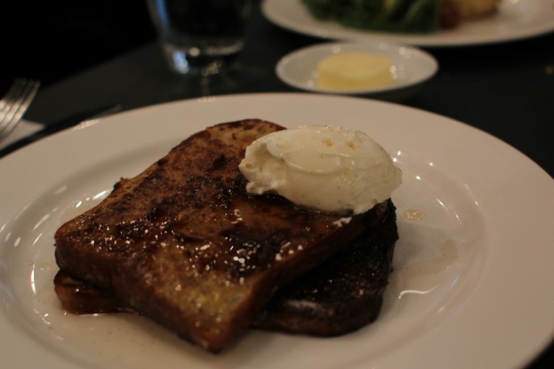 Spiced banana French toast